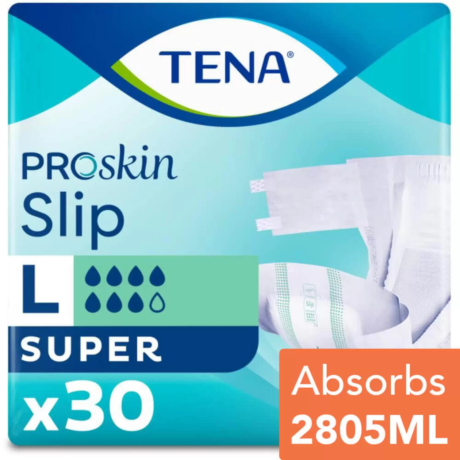 Tena Proskin Slip Super Large 30 - Gompels - Care & Nursery Supply  Specialists