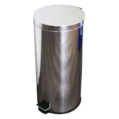Soclean Pedal Bin Mirrored Stainless Steel 30 Litre G2p100