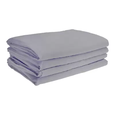 Fire Retardant Bedding Set Silver - Type: Single Duvet Cover 4 Pack