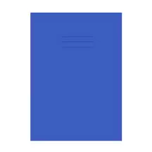 Writy A4+ Exercise Book 7mm Squares 80 Page Blue 50 Pack