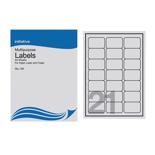 Multi Purpose Labels 63.5 x 38.1mm 21 Sheet 100pk in Stationery