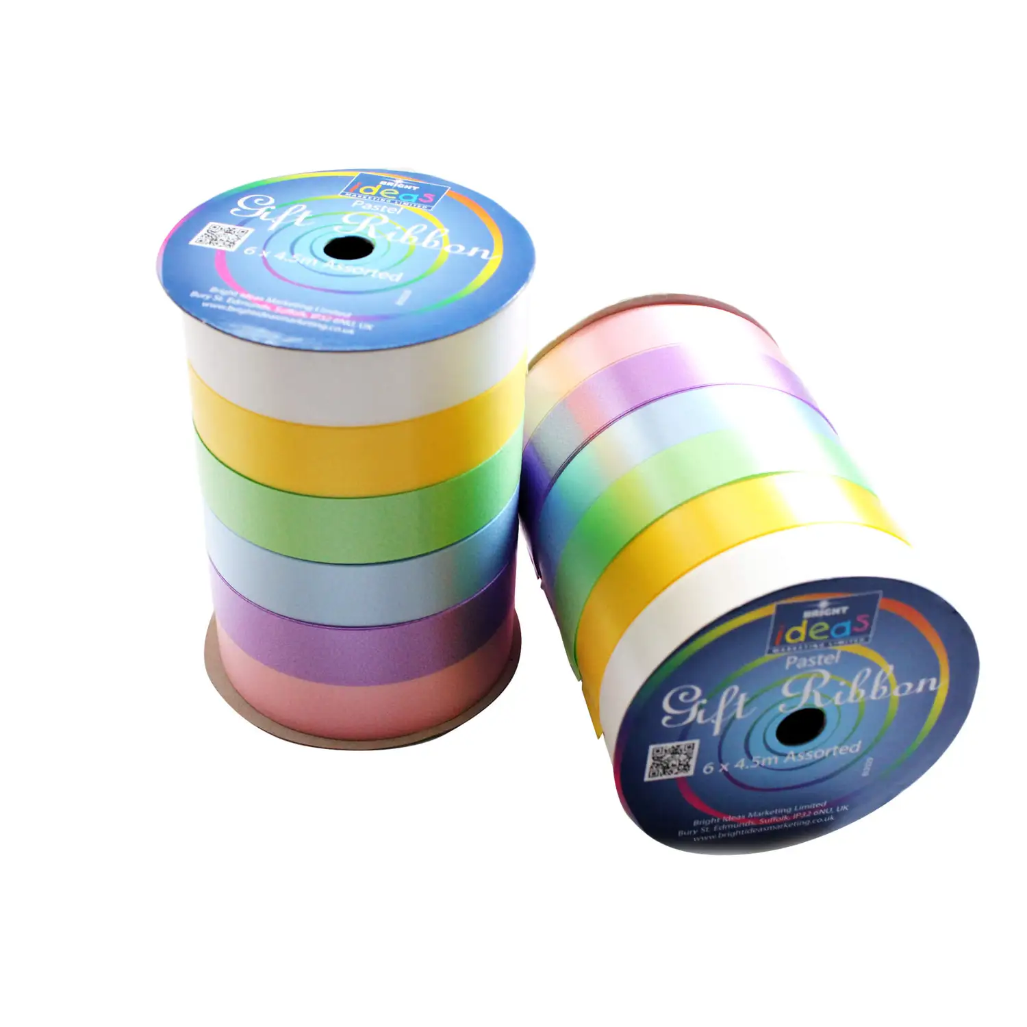 Ribbons Pastel Assorted 4.5m x 6 G2p100