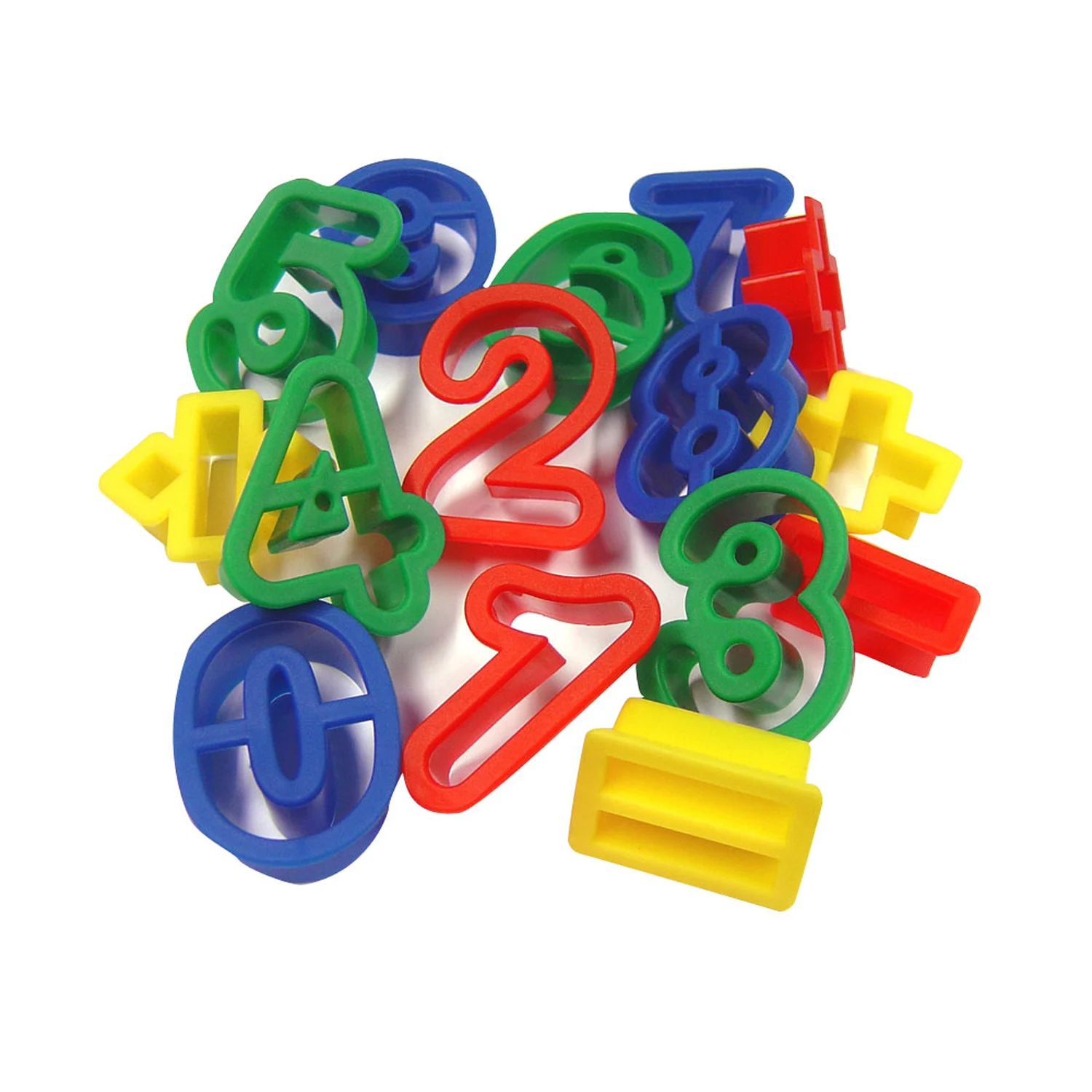 Plastic Numbers and Symbols Cutters Pack 15 G1p100