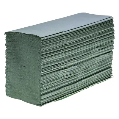 Soclean Z Fold Recycled Paper Towels Green 1ply 6000 G2p100