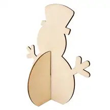 Artyom Wooden 3d Snowman 17cm 10 Pack