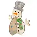 Artyom Wooden 3d Snowman 17cm 10 Pack