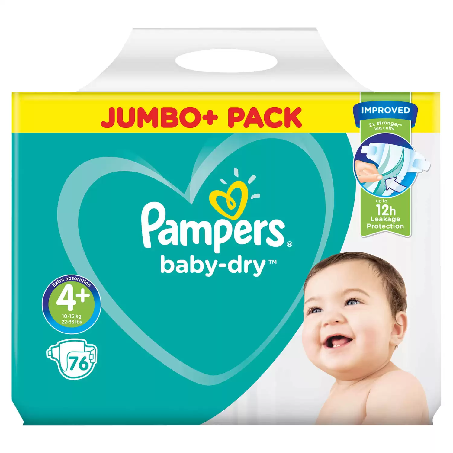 Pampers Baby-Dry Nappies Size Maxi Plus 76 - Care & Nursery Supply Specialists