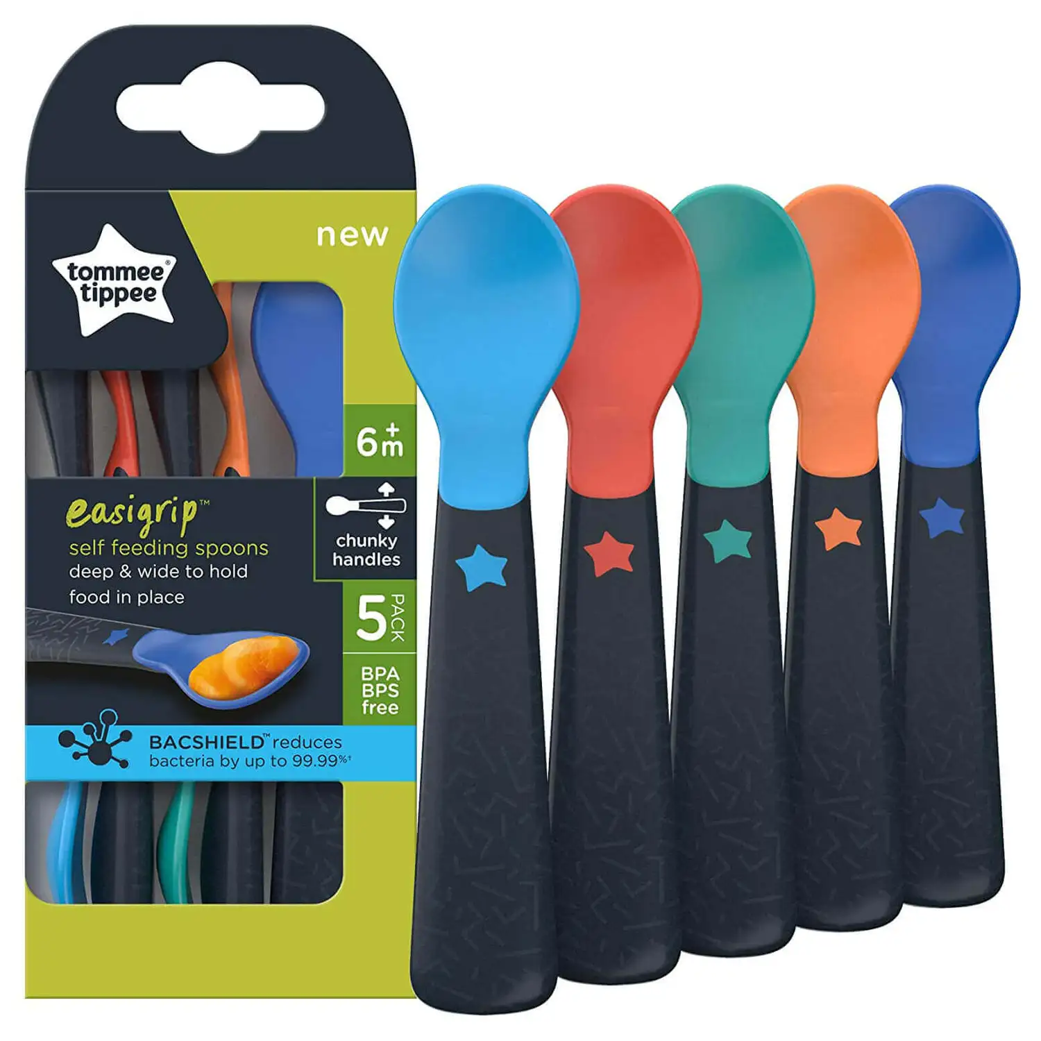 Tommee Tippee Feeding Spoons 5 Pack G2p100