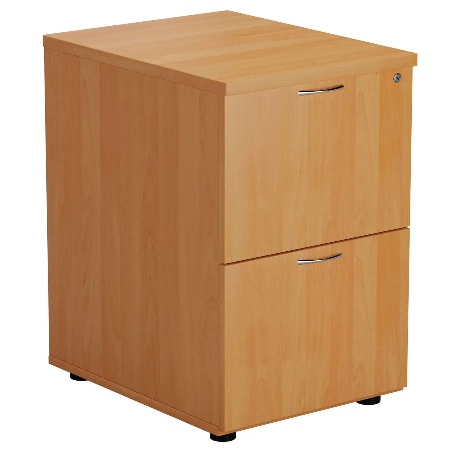 Filing Cabinet With 2 Drawers Beech 464 x 600 x 710mm