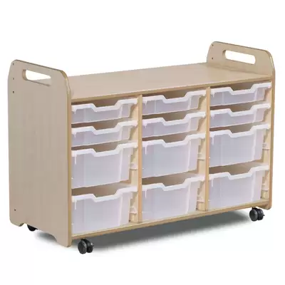 Tray Storage 3 Column H730mm With 6 Shallow and 6 Deep Trays