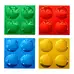 Coloured Bubble Mirrors 4 Pack