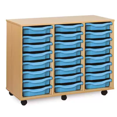 Mobile Drawer Unit With 24 Trays