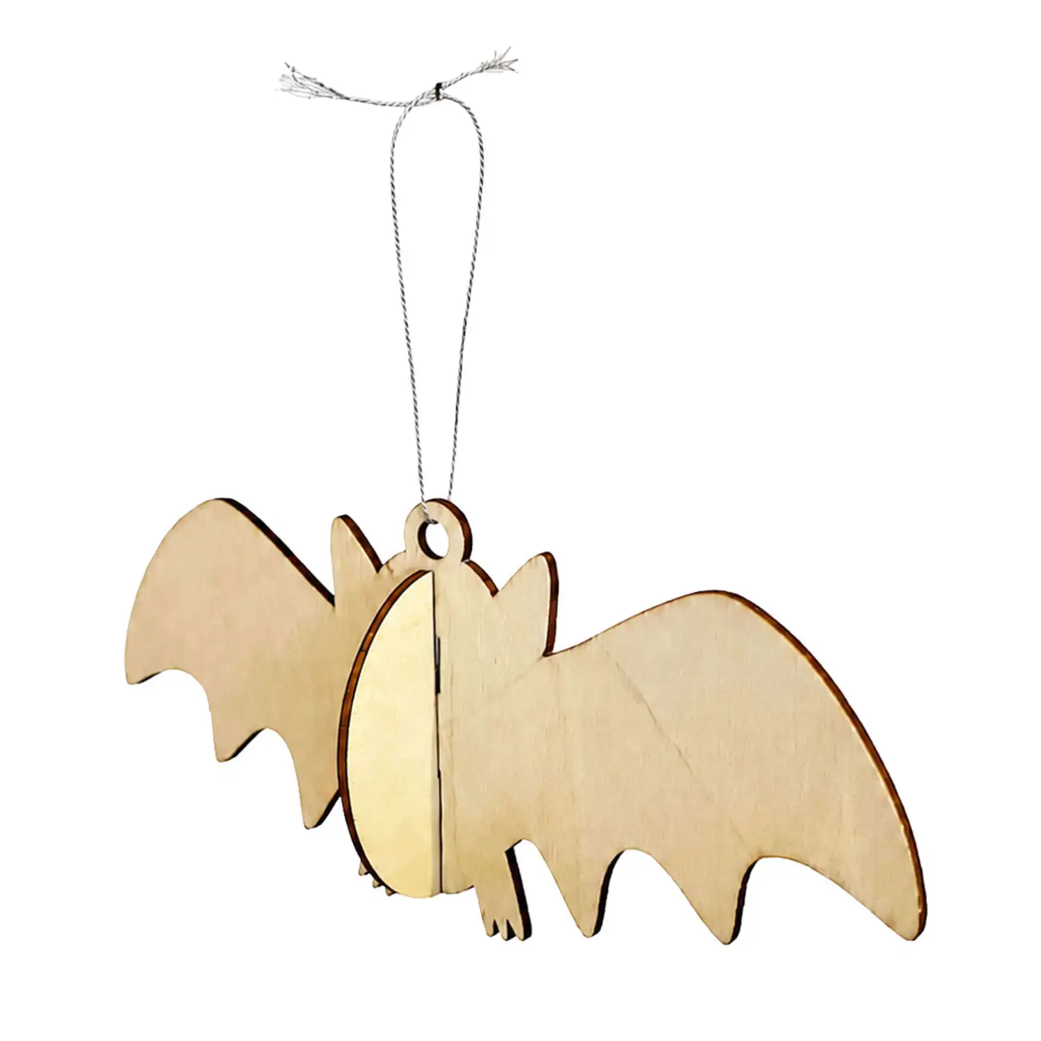 Artyom Wooden 3d Hanging Bats 17cm 10 Pack