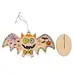 Artyom Wooden 3d Hanging Bats 17cm 10 Pack