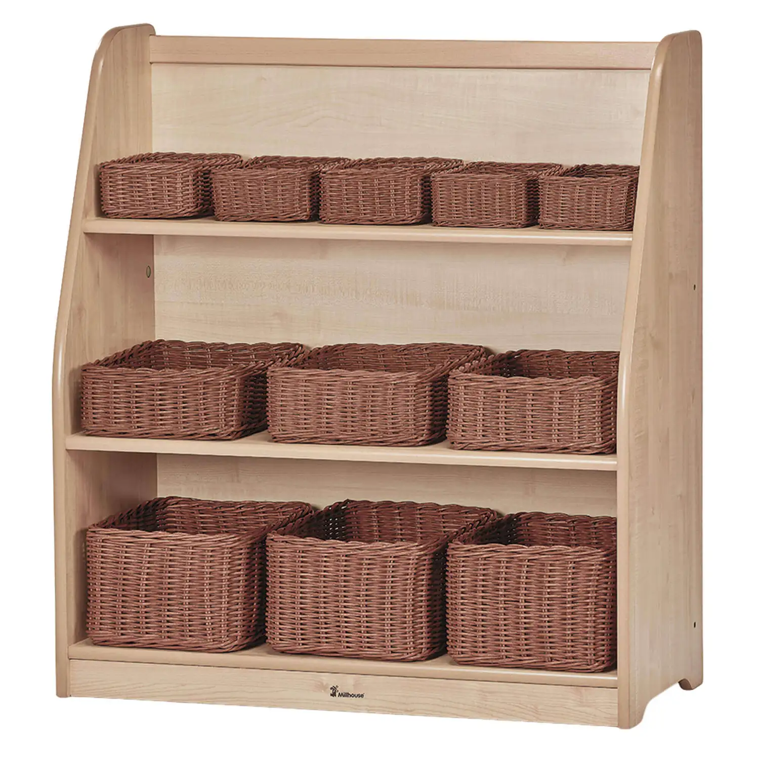 Medium Tiered Shelf Unit With Baskets