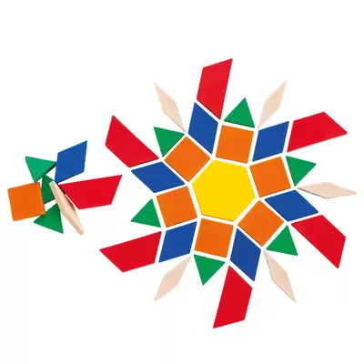 Pattern Blocks 2d Shapes 250 Pack