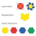 Pattern Blocks 2d Shapes 250 Pack