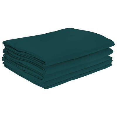 Fire Retardant Bedding Set Jade Green - Type: Single Flat Sheet 4 Pack