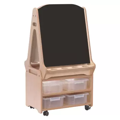 Double-Sided Easel With Storage