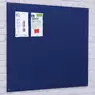 Unframed Noticeboard Fire Retardant Blue