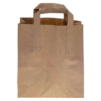 Handled Brown Paper Bag Medium 250 Pack