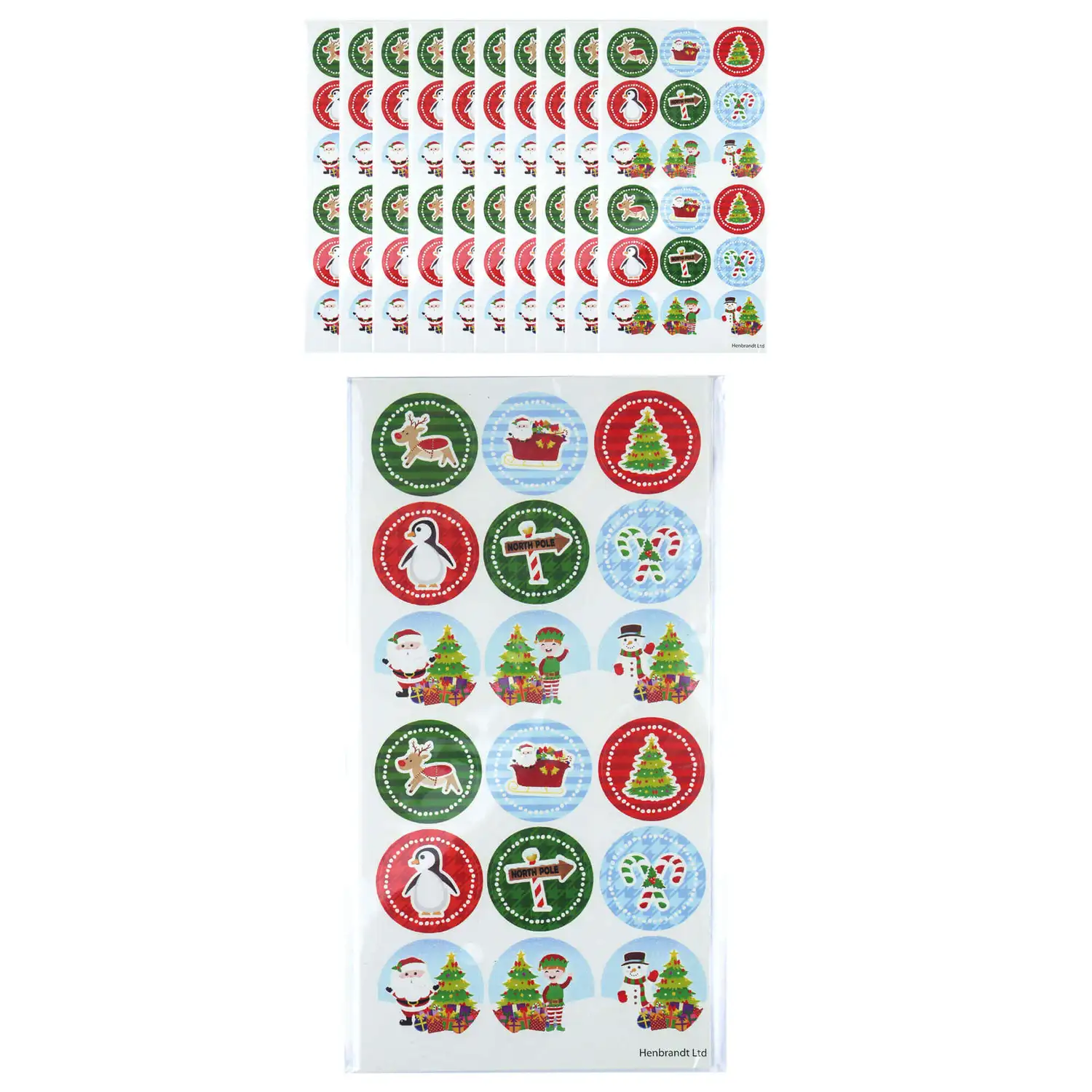 Christmas Sticker Sheets 180 Stickers
