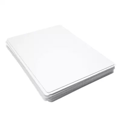 Show Me A4 Dry Wipe Boards Lightweight Plain 10 Pack