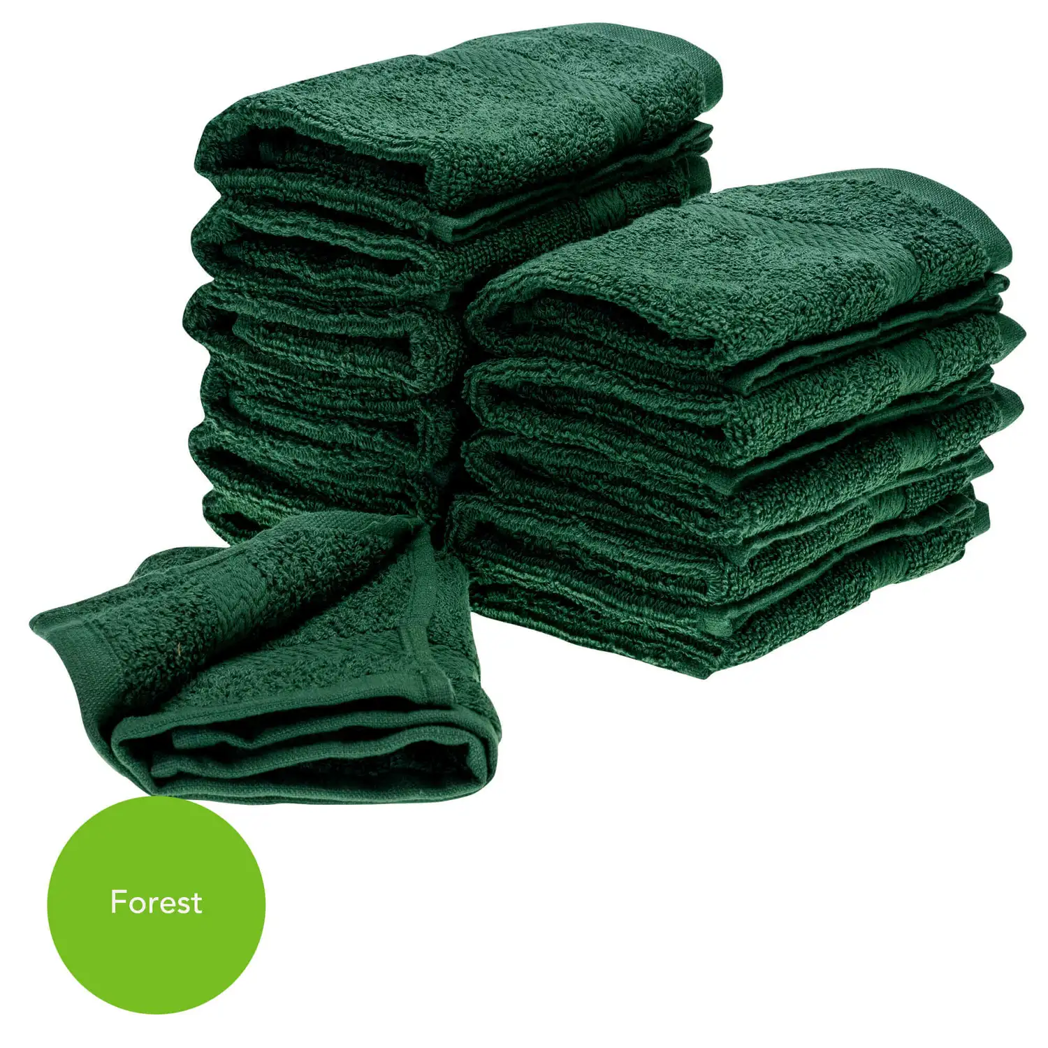 Forest Dark Green Flannel 30x30cm 500gm x 12 G2p100
