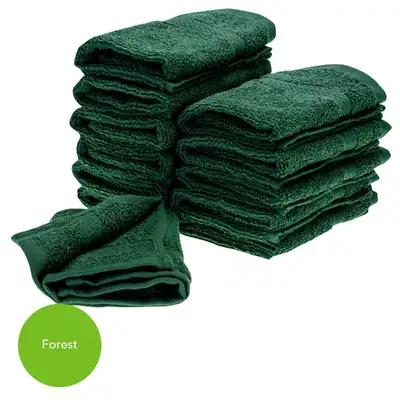 Forest Dark Green Flannel 30x30cm 500gm x 12 G3p90