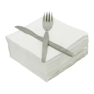 Soclean White Napkins 1ply 30x30cm 5000