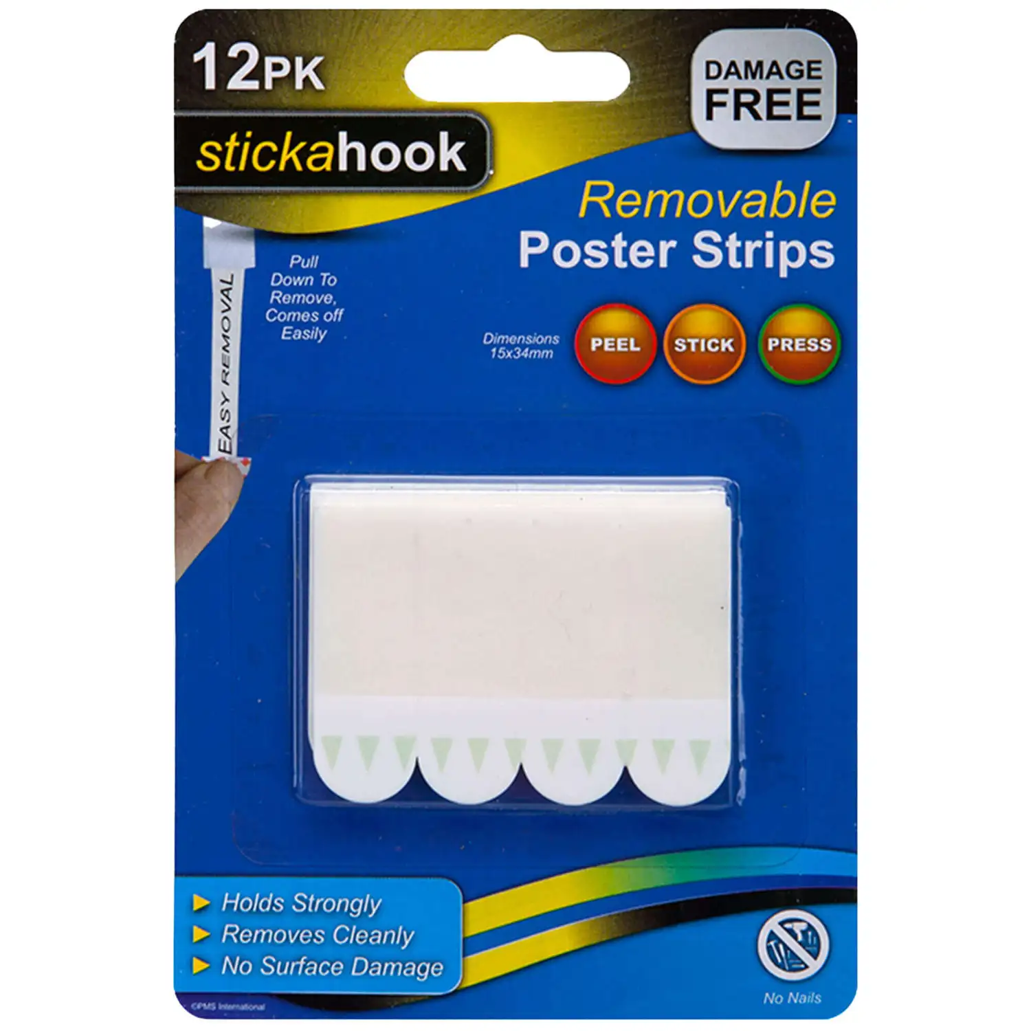Removable Hanging Strips 12 Pack