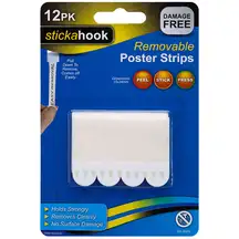 Removable Hanging Strips 12 Pack