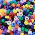 Assorted Coloured Barrel Beads 500 Pack