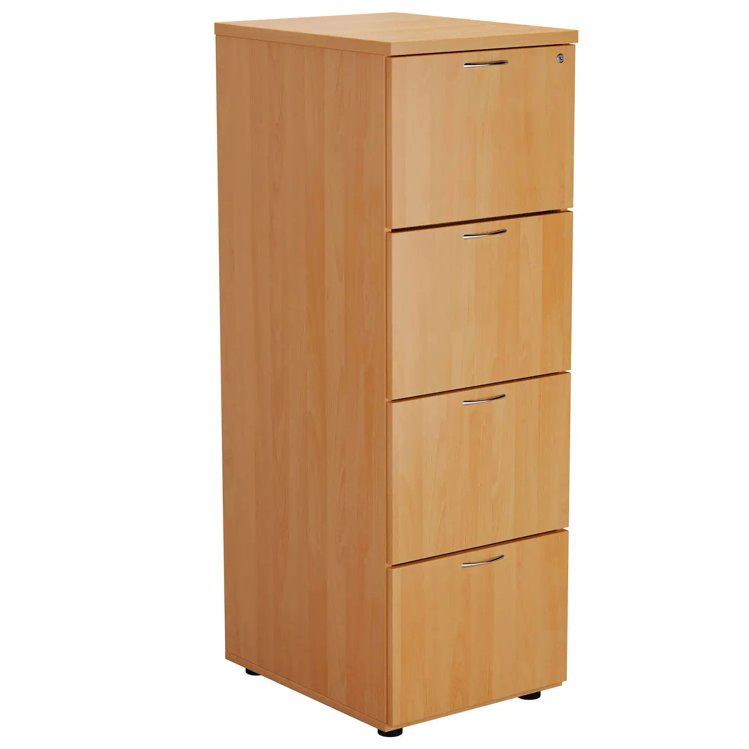 Filing Cabinet With 4 Drawers Beech 464 x 600 x 1365mm