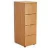 Filing Cabinet With 4 Drawers Beech 464 x 600 x 1365mm
