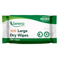 Sereno Soft Large Dry Wipes 100 Pack
