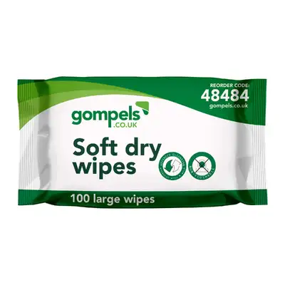 Gompels Large Dry Wipes 100 Pack G2p100