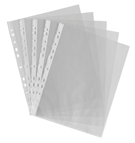 Punched Pockets A4 Clear 100pk in Stationery Supplies / Files & Folders