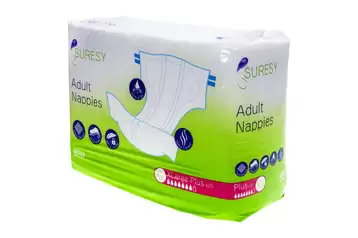 Suresy Slip Adult Nappies Extra Large Plus 20 Pack - Gompels