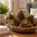 Natural Giant Pine Cones 6 Pack