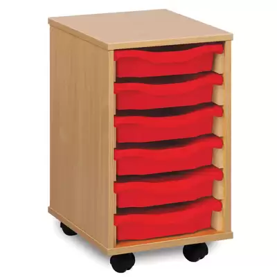 Mobile Drawer Unit With 6 Trays