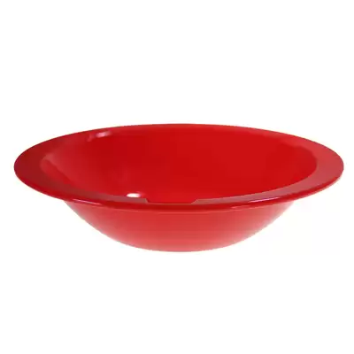 Swixz Polycarbonate Narrow Rimmed Bowls 172mm 12 Pack - Colour: Red