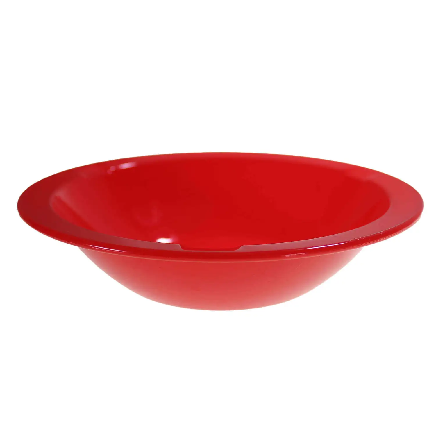 Swixz Polycarbonate Narrow Rimmed Bowls 172mm Red 12 Pack G2p100