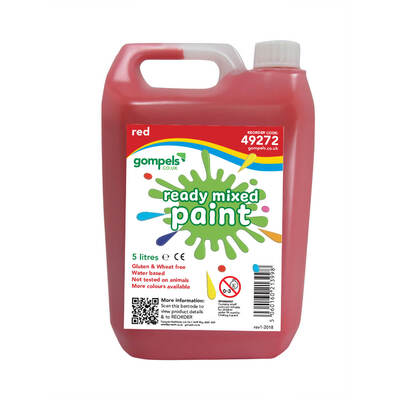 Artyom Ready Mixed Poster Paint 5 Litre - Colour: Red