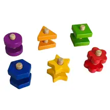 Olly and Oby Rainbow Assorted Nuts and Bolts 6 Pack