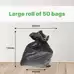 Soclean Black Bin Bags On A Roll Everyday 50 Pack