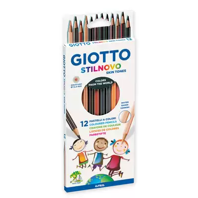 Giotto Skin Tone Colouring Pencils 12 Pack