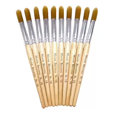 Chubby Round Brushes Size 18 10 Pack