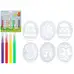 Easter Egg Stencils With Pens Pack of 6