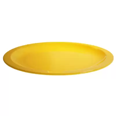 Swixz Polycarbonate Narrow Rimmed Dinner Plates 230mm 12 Pack - Colour: Yellow